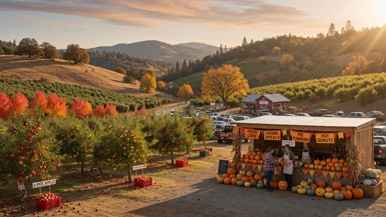 Apple Hill orchards near Auburn CA